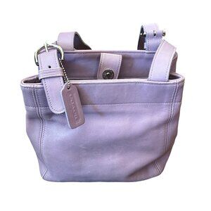 Vintage Coach Lilac Leather 4157 Buckle Bag